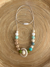 Collier d’allaitement personnalisé avec prénom turquoise | Bijou maman bébé | Collier de portage | Cadeau de naissance