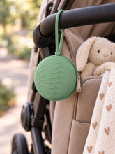 Étui en silicone pour sucette et collier d’allaitement | Pochette à tétine | Étui rond zippé | Accessoire bébé | Cadeau naissance