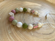 Collier d’allaitement personnalisé rose eucalyptus | Bijou maman bébé | Collier de portage | Cadeau de naissance