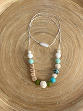 Collier d’allaitement personnalisé avec prénom turquoise | Bijou maman bébé | Collier de portage | Cadeau de naissance