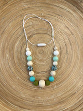 Collier d’allaitement personnalisé turquoise | Bijou maman bébé | Collier de portage | Cadeau de naissance