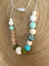 Collier d’allaitement personnalisé avec prénom turquoise | Bijou maman bébé | Collier de portage | Cadeau de naissance